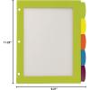 imageAvery Ultralast Big Tab Plastic Dividers 5 Tabs 1 Set Assorted Designs 24902Multicolor
