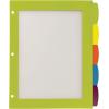 imageAvery Ultralast Big Tab Plastic Dividers 5 Tabs 1 Set Assorted Designs 24902Multicolor