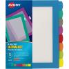 imageAvery Ultralast Big Tab Plastic Dividers 5 Tabs 1 Set Assorted Designs 24902Multicolor