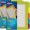 imageAvery Ultralast Big Tab Plastic Dividers 5 Tabs 1 Set Assorted Designs 24902Multicolor