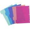 imageAvery Write ampamp Erase Dividers for 3 Ring Binders 8 Tabs per Set Multicolor Big Tabs Pastels Binder Dividers Great for Organizing Reports Projects and More 162715 tab