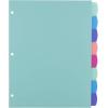 imageAvery Write ampamp Erase Dividers for 3 Ring Binders 8 Tabs per Set Multicolor Big Tabs Pastels Binder Dividers Great for Organizing Reports Projects and More 162718 tab