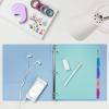 imageAvery Write ampamp Erase Dividers for 3 Ring Binders 8 Tabs per Set Multicolor Big Tabs Pastels Binder Dividers Great for Organizing Reports Projects and More 162715 tab