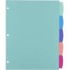 imageAvery Write ampamp Erase Dividers for 3 Ring Binders 8 Tabs per Set Multicolor Big Tabs Pastels Binder Dividers Great for Organizing Reports Projects and More 162715 tab