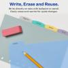 imageAvery Write ampamp Erase Durable Plastic Mini Dividers for 3 Ring Binders and 7Ring Binders 55quot x 85quot 5Tab Set Multicolor 1 Set 1618055 x 85 inches