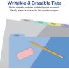 imageAvery Write ampamp Erase Pocket Plastic Dividers for 3 Ring Binders 5 Tab Set Works with Sheet Protectors Multicolor 1 Set 16176Multicolor
