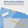 imageAvery Write ampamp Erase Pocket Plastic Dividers for 3 Ring Binders 8Tab Sets Multicolor Tabs Viewable Beyond Sheet Protectors 1 Set 16177Pastel