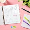 imageAvery Write ampamp Erase Pocket Plastic Dividers for 3 Ring Binders 8Tab Sets Multicolor Tabs Viewable Beyond Sheet Protectors 1 Set 16177Translucent White