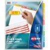 imageAvery 12 Tab Dividers for 3 Ring Binder Easy Print ampamp Apply Clear Label Strip Index Maker Customizable Multicolor Tabs 5 Sets 11405Multi Color