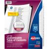 imageAvery 131 Dividers for 3 Ring Binders 31 Tabs per Set Customizable Table of Contents Classic White Tabs Great for Organizing Reports Projects and More 11128BlackWhite