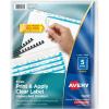 imageAvery 3Tab Unpunched Dividers for Use with Any Binding System Easy Print ampamp Apply Clear Label Strip Index Maker Customizable White Tabs 25 Sets 114425 Sets Pack of 10