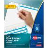 imageAvery 5 Tab Dividers for 3 Ring Binder Easy Print ampamp Apply Clear Label Strip Index Maker Customizable White Tabs 5 Sets 11436200 sets