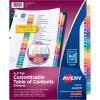 imageAvery AZ Dividers for 3 Ring Binders 26 Tabs per Set Customizable Table of Contents Multicolor Tabs Great for Organizing Reports Projects and More 3 Sets of 44225