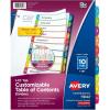 imageAvery Dividers for 3 Ring Binders 10 Tabs per Set Customizable Table of Contents Multicolor Arched Tabs Great for Organizing Reports Projects and More 11842Dividers Pack of 36
