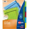 imageAvery Dividers for 3 Ring Binders 5Tab Plastic Binder Dividers Insertable Big Tabs Multicolor 3 Sets of 119005 Tab