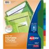 imageAvery Dividers for 3 Ring Binders 8Tab Sets TwoPocket Plastic Binder Dividers with Tabs Multicolor 3 Sets 719078 Tab