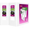 imageAvery Durable View 3 Ring Binder 4 Inch EZD Rings 2 White Binders 098014