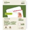 imageAvery EcoFriendly Recycled Dividers for 3 Ring Binders 12Tab White Tabs Index Maker Print and Apply Clear Label Strip 5 Sets for 60 Binder Dividers Total 11582One Size