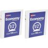 imageAvery Economy View 3 Ring Binder 05quot Round Rings 100 Sheet Capacity 07quot Wide Spine White Binder Ideal for Lightweight Organization and Occasional Referencing 057501 Count Pack of 2