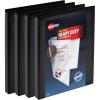 imageAvery Heavy Duty View 3 Ring Binder 05quot One Touch Slant Ring Holds 85quot x 11quot Paper 4 Black Binders 79708
