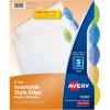 imageAvery Insertable Style Edge Plastic Dividers for 3 Ring Binders 8Tab Set Multicolor 1 Set 112015 Tabs
