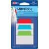 imageAvery MultiUse Ultra Tabs 2quot x 15quot Holographic Iridescent Designs 18 Repositionable Page Tabs 74145RedBlueGreen