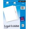 imageAvery Premium Collated Legal Exhibit Divider Set Avery Style 2650 and Table of Contents Side Tab 85 x 11 Inches 1 Set 113721 Pack