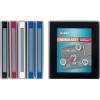 imageAvery Ultralast 3 Ring Binders 1 Inch Slant Rings Assorted 2 Black 2 Blue 1 Red 1 White 6 Binders 79728Assorted