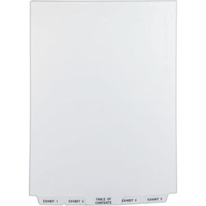 imageAvery AveryStyle Bottom Tab Dividers 26Tab Legal Exhibit 125 85 x11 Inches White 26 per Set 113781 Pack