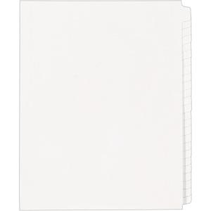 imageAvery Blank Tab Legal Exhibit Binder Dividers White Unlaminated Tabs LetterSize Standard Collated 25Tab Set 119591 Pack