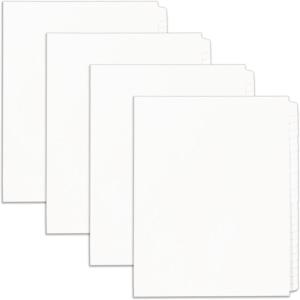 imageAvery Blank Tab Legal Exhibit Binder Dividers White Unlaminated Tabs LetterSize Standard Collated 25Tab Set 119594 Packs