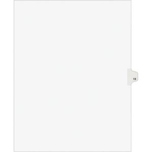 imageAvery Individual Legal Exhibit Dividers Avery Style 13 Side Tab 85 x 11 inches Pack of 25 11923