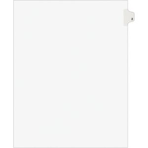 imageAvery Individual Legal Exhibit Dividers Avery Style 2 Side Tab 85 x 11 inches Pack of 25 119121 Pack