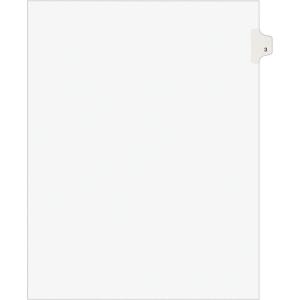 imageAvery Individual Legal Exhibit Dividers Avery Style 3 Side Tab 85 x 11 inches Pack of 25 119131 Pack
