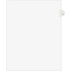 imageAvery Individual Legal Exhibit Dividers Avery Style 4 Side Tab 85 x 11 inches Pack of 25 11914