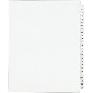 imageAvery Legal Dividers Standard Collated Sets 101125 Tab Set 013341 Count Pack of 1