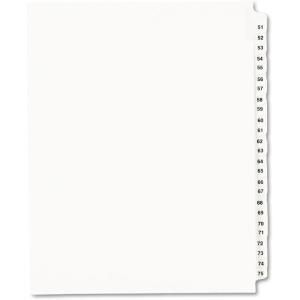 imageAvery Legal Dividers Standard Collated Sets Letter Size Side Tabs 5175 013321 Pack