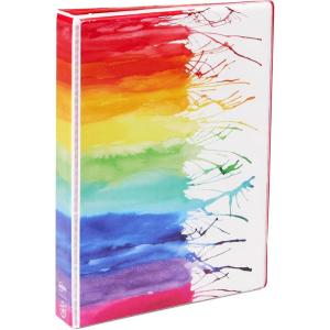 imageAvery Mini Binders 55quot x 85quot 1 Inch Round Rings Watercolor Rainbow Durable Ring Binder Label Holder 18713Rainbow