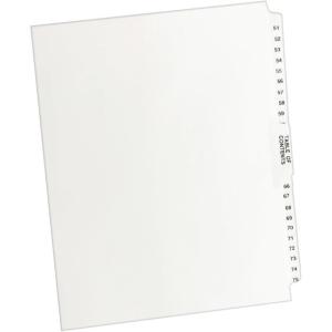 imageAvery Style Legal Exhibit Side Tab Dividers 26 tabs 5175 Letter Size White Unpunched one Set of 26 dividers 11396One Size Pack of 12