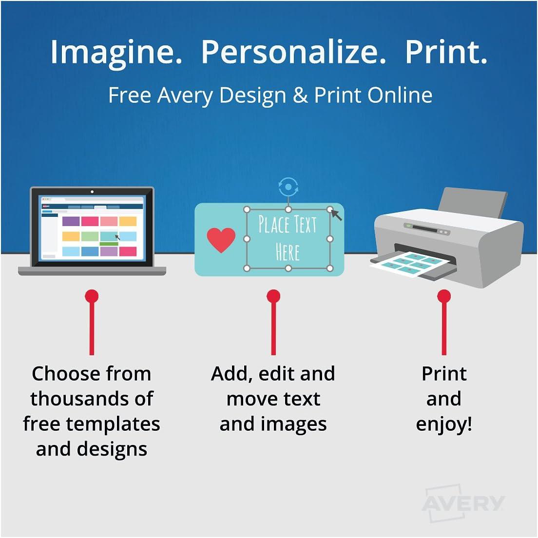 imageAvery Magnetic Printable Business Cards 2quot x 35quot Matte White 30 Blank Cards for Inkjet Printers 083742 x 312 Inches Pack of 5