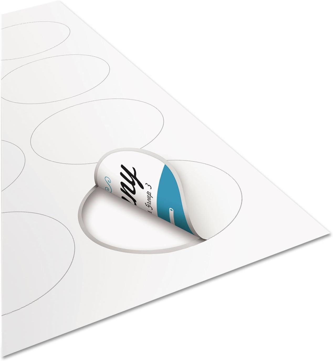 imageAvery White Adhesive Oval Name Badges 2 x 314 Pack of 160 5326