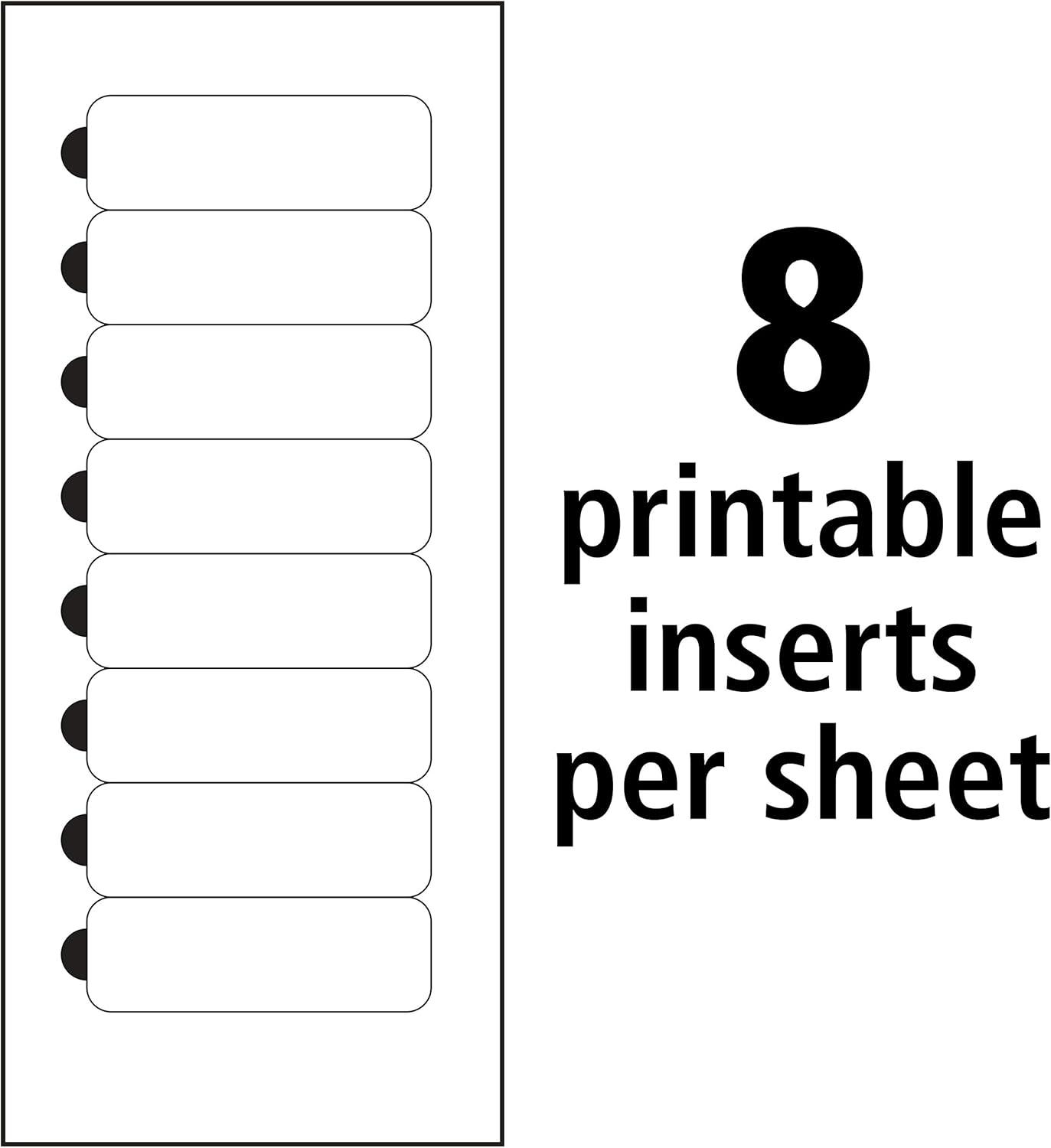 imageThe Mighty Badge by Avery 1quot x 3quot Silver Name Tags 4 ID Badges 32 Inserts for Inkjet Printers 712014 Badges