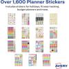 imageAvery  Amy Tangerine Designer Collection Planner Stickers 20 Sticker Sheets 744 Total Weekly Monthly and Daily Accessories for Journals and Calendars 6782Variety Pack