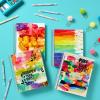 imageAvery  Amy Tangerine Designer Collection Planner Undated 12Month Planner with Stickers 825quot x 975quot Rainbow Paint Design 29880Rainbow Paint