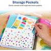 imageAvery  Amy Tangerine Designer Collection Planner Undated 12Month Planner with Stickers 825quot x 975quot Rainbow Paint Design 29880Rainbow Paint