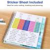 imageAvery  Amy Tangerine Designer Collection Planner Undated 12Month Planner with Stickers 825quot x 975quot Rainbow Paint Design 29880Watercolor Inkblot