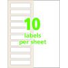imageAvery 00756 Easy Align SelfLaminating ID Labels LaserInkjet 2 1516 x 3 516 White Pack of 1001132 x 312