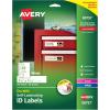 imageAvery 00756 Easy Align SelfLaminating ID Labels LaserInkjet 2 1516 x 3 516 White Pack of 1001132 x 312