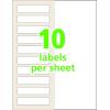 imageAvery 00756 Easy Align SelfLaminating ID Labels LaserInkjet 2 1516 x 3 516 White Pack of 1001132 x 312