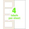 imageAvery 00756 Easy Align SelfLaminating ID Labels LaserInkjet 2 1516 x 3 516 White Pack of 1002516 x 3516